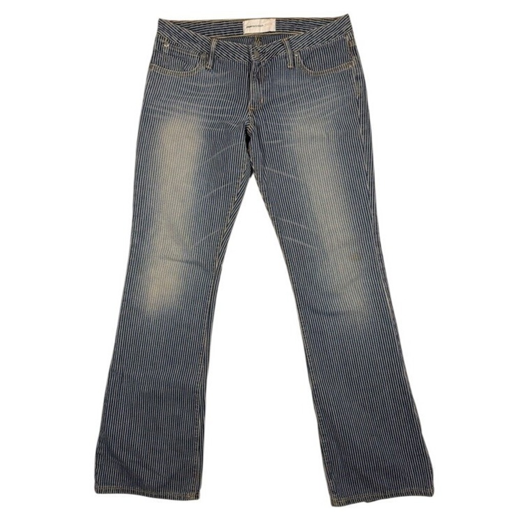Paperdenim&cloth Jeans Womens 32 Southern Pacific 10102 Blue Stripe Cottonโ